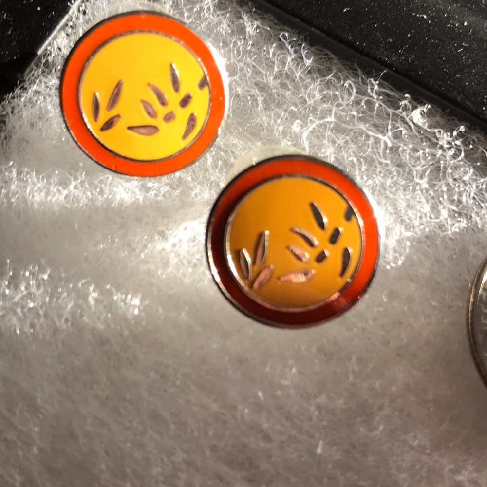 Vintage Laurel Burch signed earrings-“Bamboo”